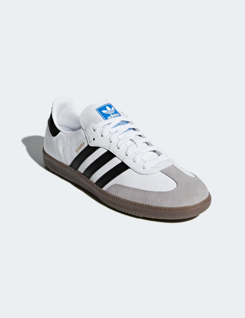 adidas samba white black