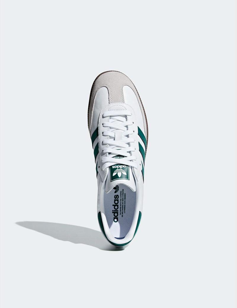adidas samba white green