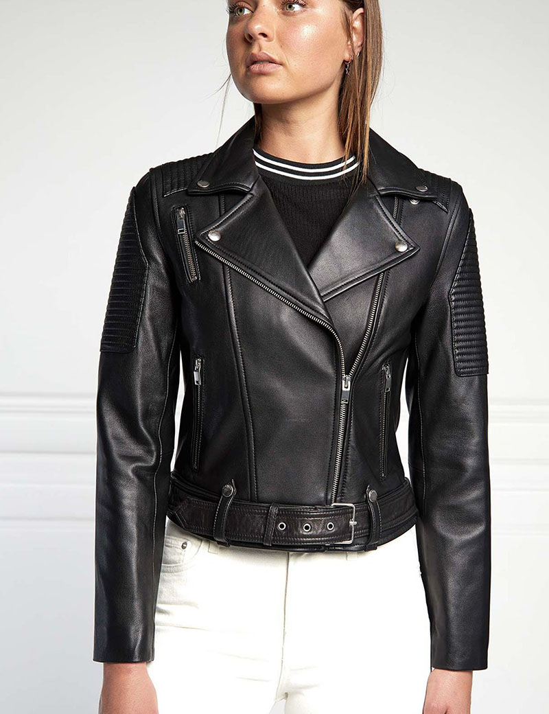 Ena Pelly Leather Jacket Clearance, 56 