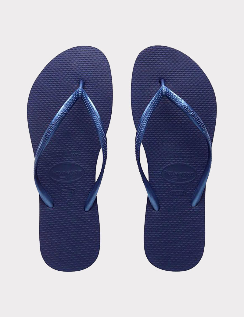 navy blue havaianas slim