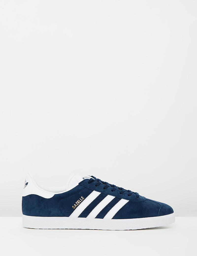 navy and white gazelles