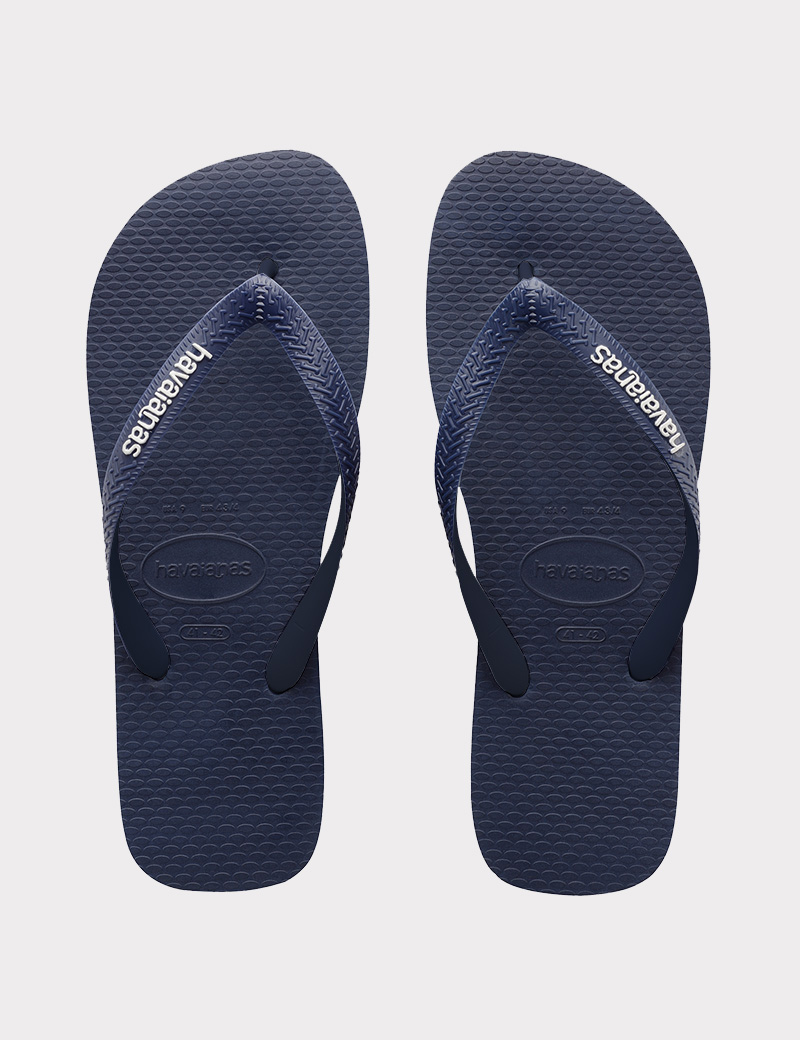 Havaianas Rubber Logo Navy Blue Nw - Denim and Cloth