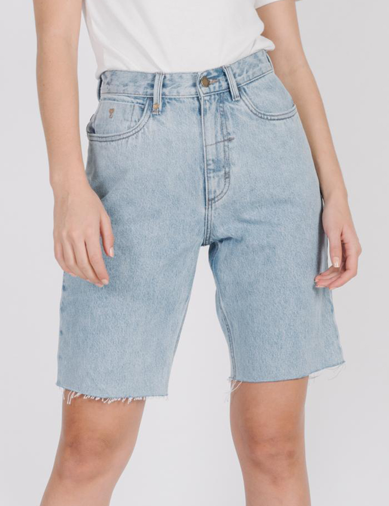 thrills denim shorts