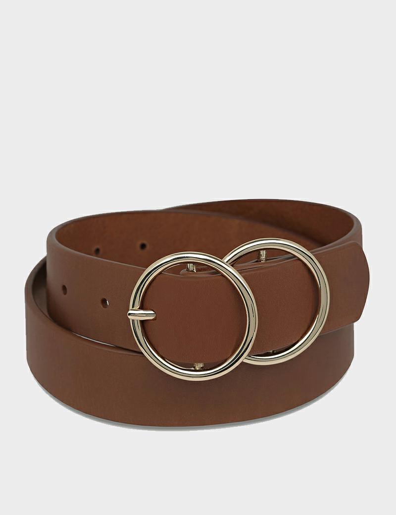 Status Anxiety Mislaid Belt Tan Gold Denim and Cloth