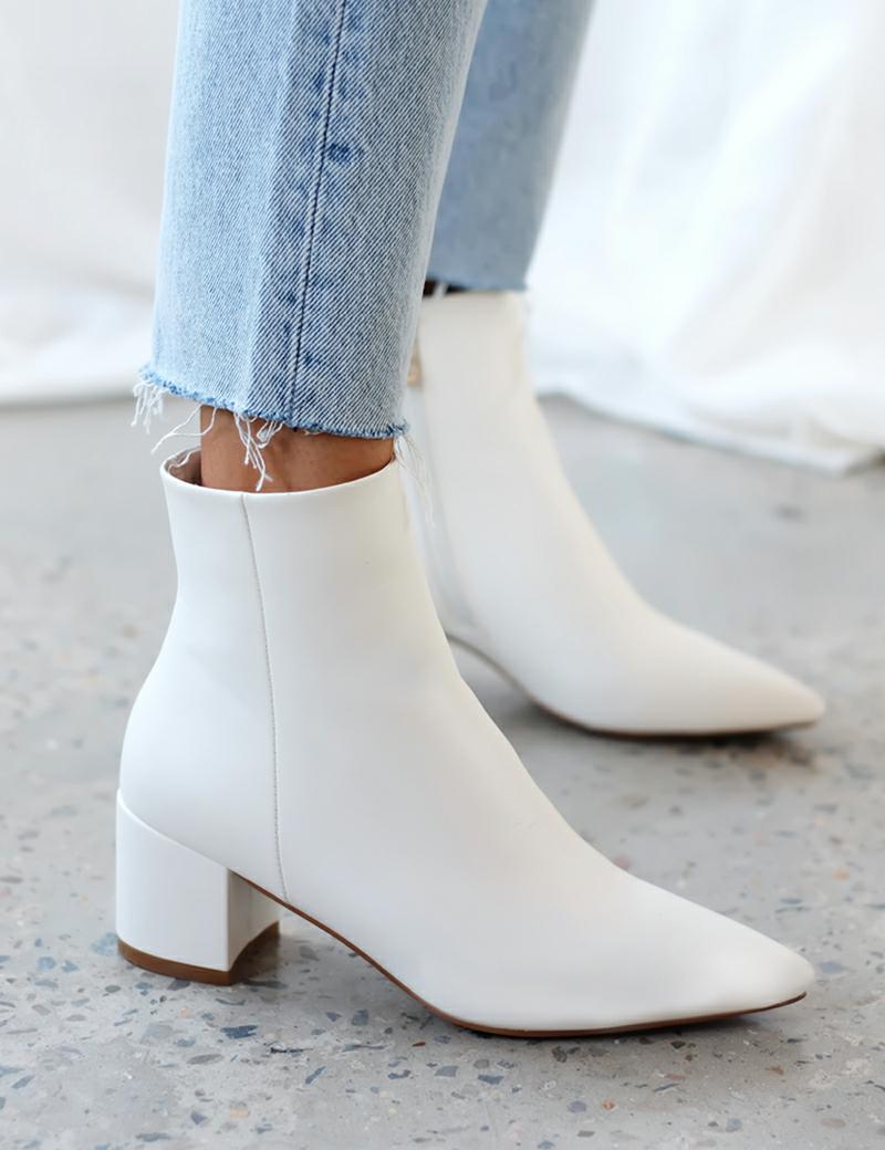 billini white boots