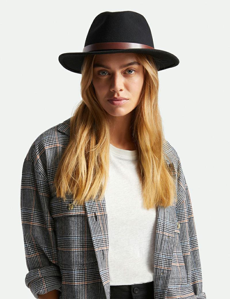 Brixton Messer Fedora Black - Denim and 
