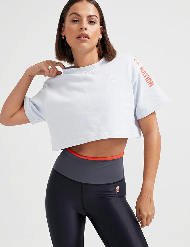 pe nation cropped tee