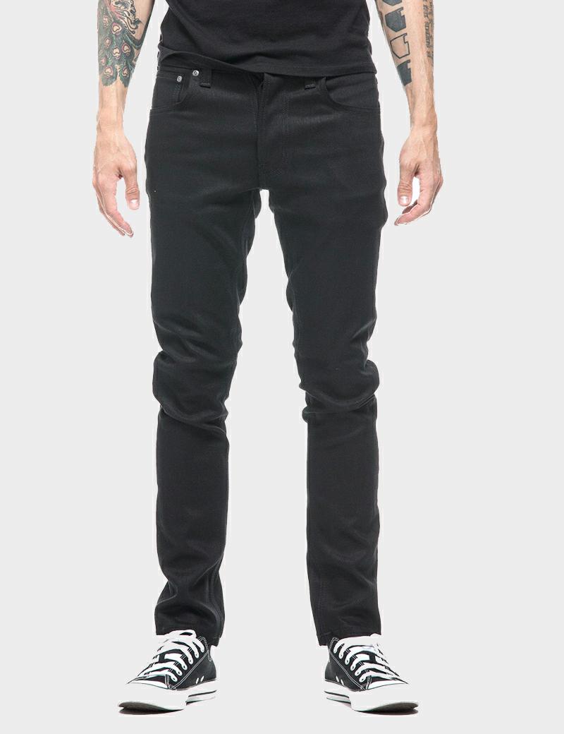 Nudie Tilted Tor Dry Ever Black - Denim 