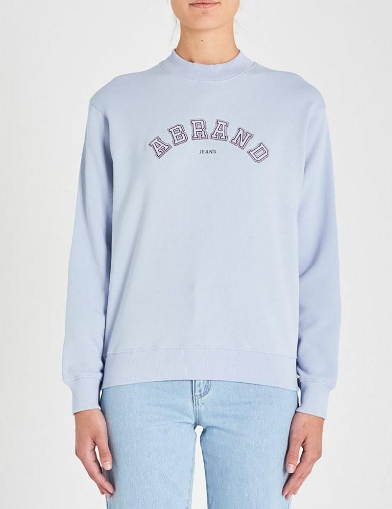 A Brand a 90S Sweat Dusty Blue - Denim 