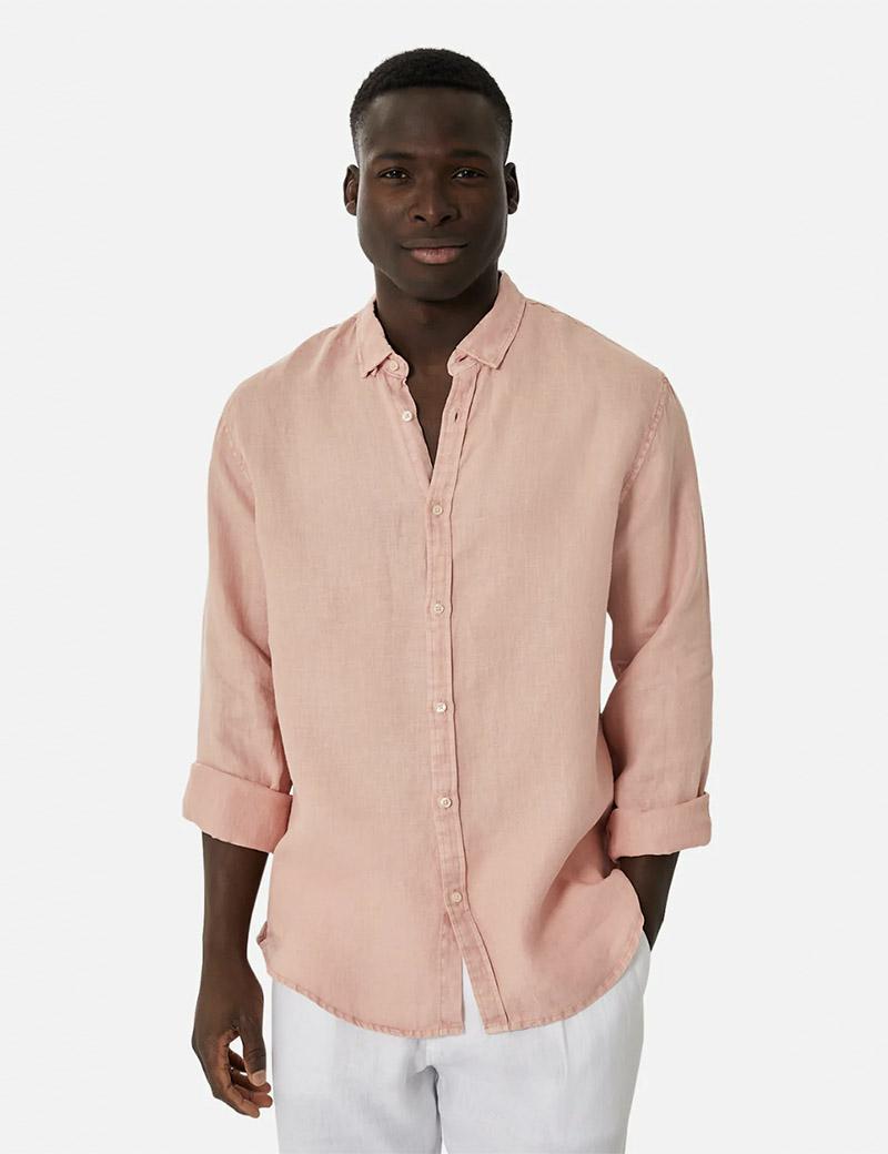 Industrie Trinidad Ls Shirt Salmon - Denim and Cloth