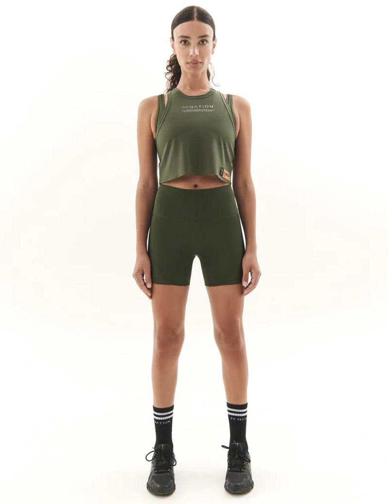 Pe Nation Observation Tank Green - Denim and Cloth