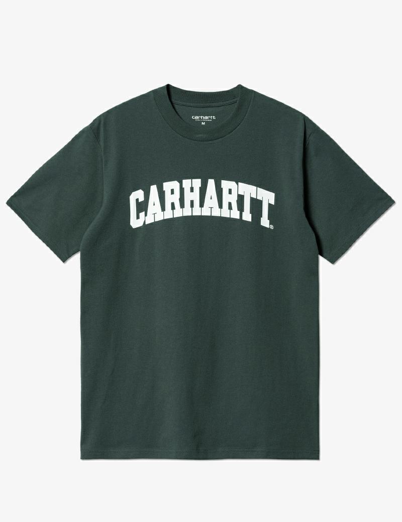Carhartt Ss University Tee Juniper - Denim and Cloth