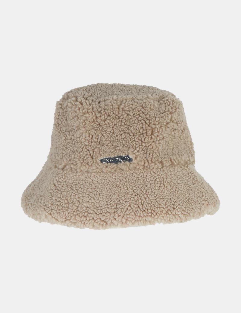 Ena Pelly Teddy Bucket Hat Stone - Denim and Cloth