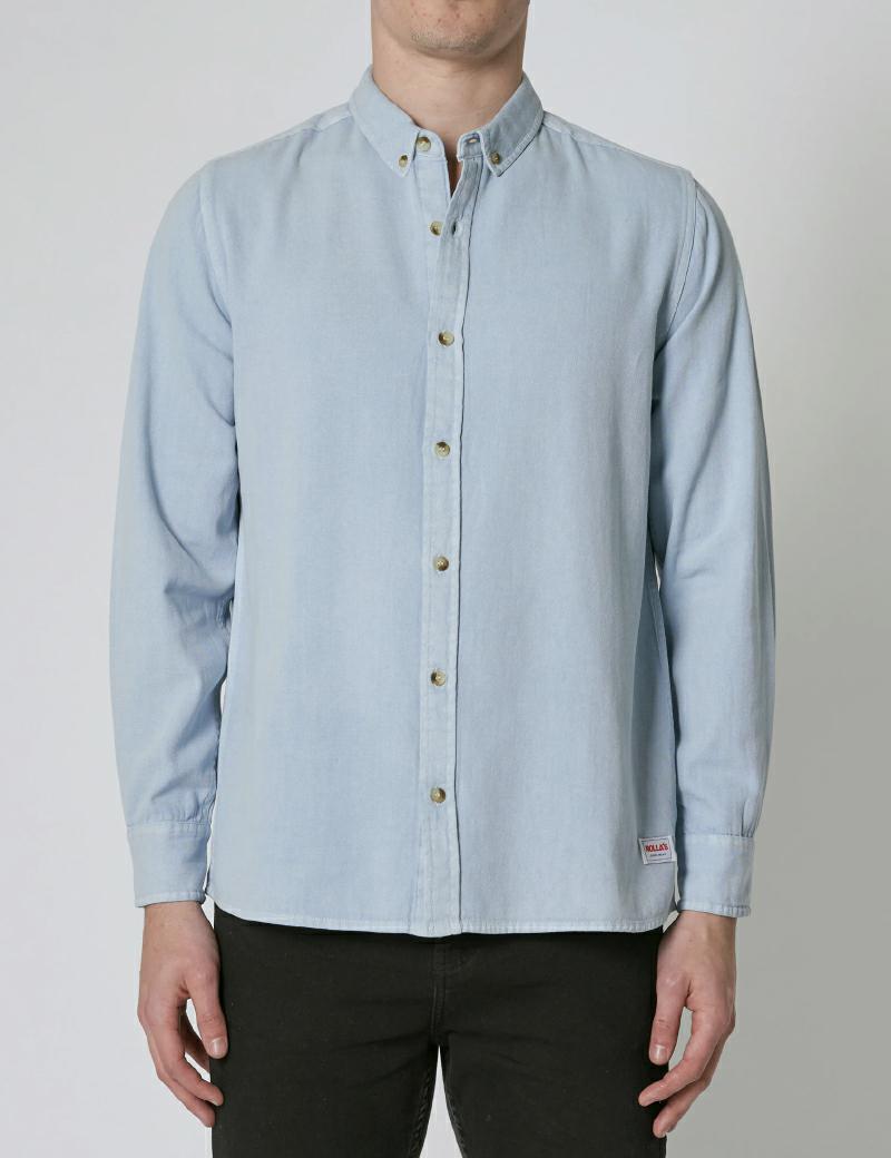 Rollas Men At Work Oxford Shirt - Denim and Cloth