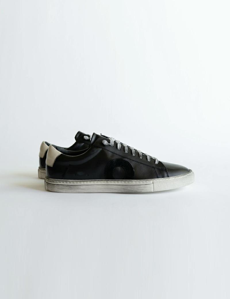 Oliver Cabell Low 1 Phantom Leather - Denim and Cloth