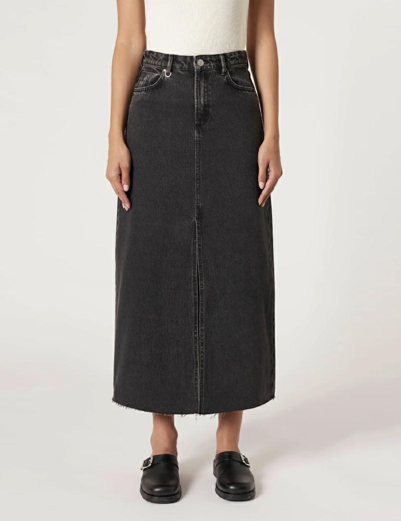 Neuw Darcy Maxi Skirt Granite - Denim and Cloth