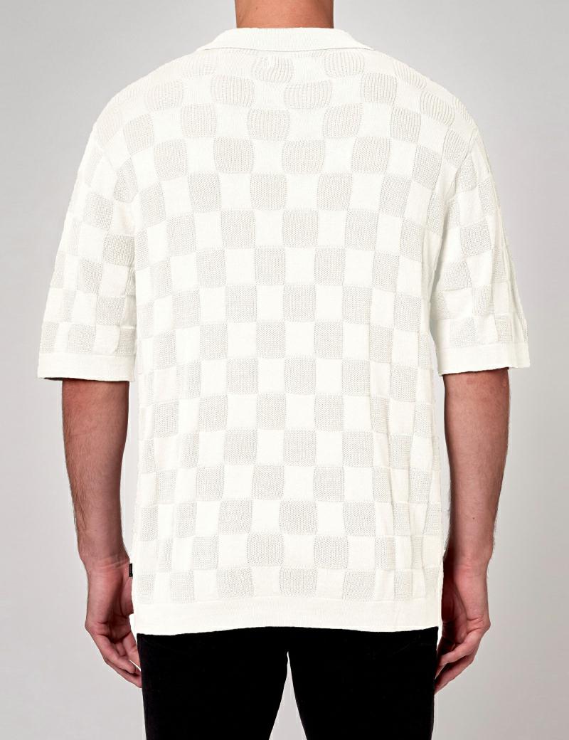 Louis Vuitton Monogram Crepe Short-sleeved Shirt Blue. Size S0