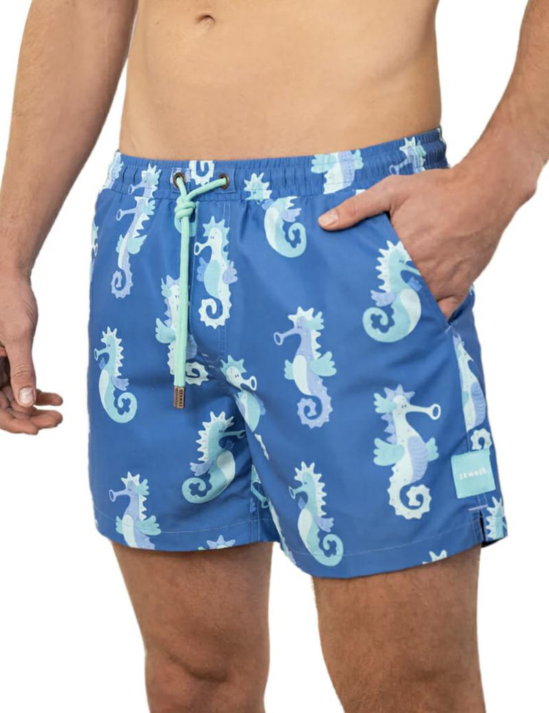 Skwosh Sea Biscuit Swim Shorts - Denim and Cloth