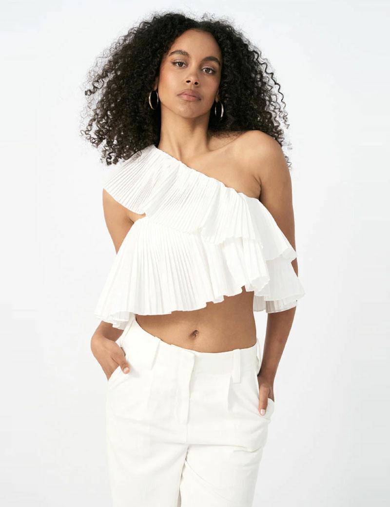 Sovere Bliss Bodice White - Denim and Cloth