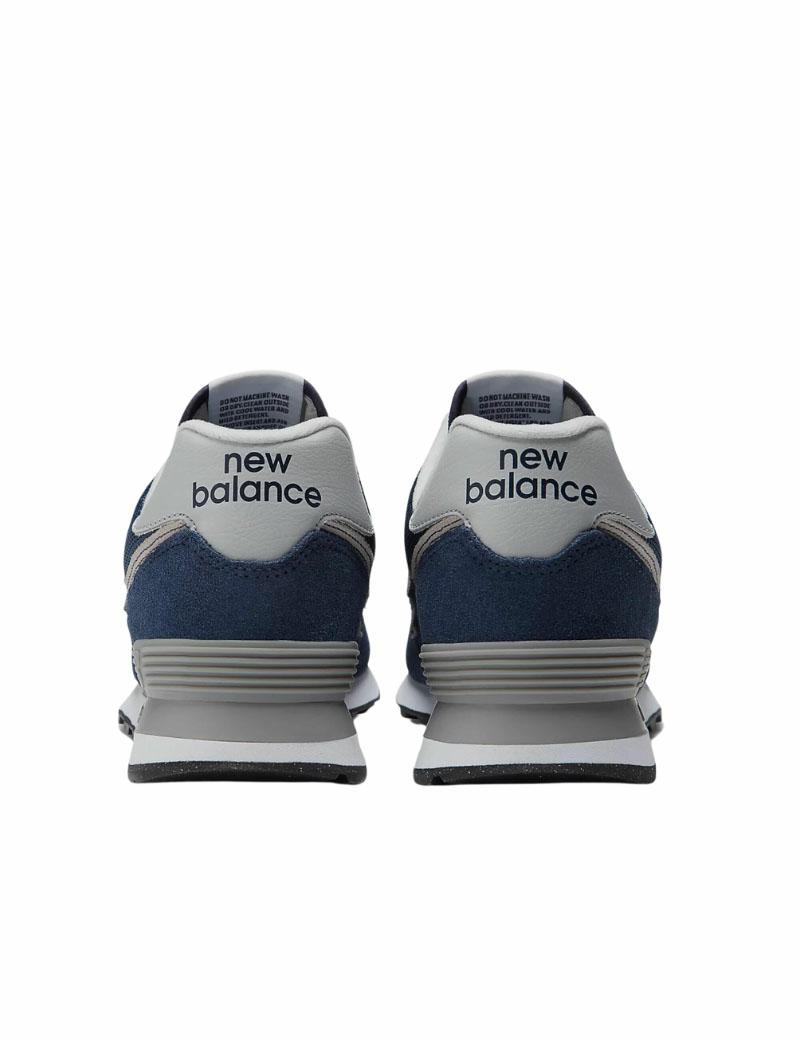 New Balance 574 d Width Navy Grey - Denim and Cloth