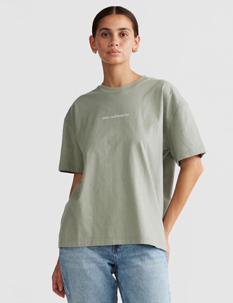 Ortc Oversized Logo Tee Olive - Denim and Cloth