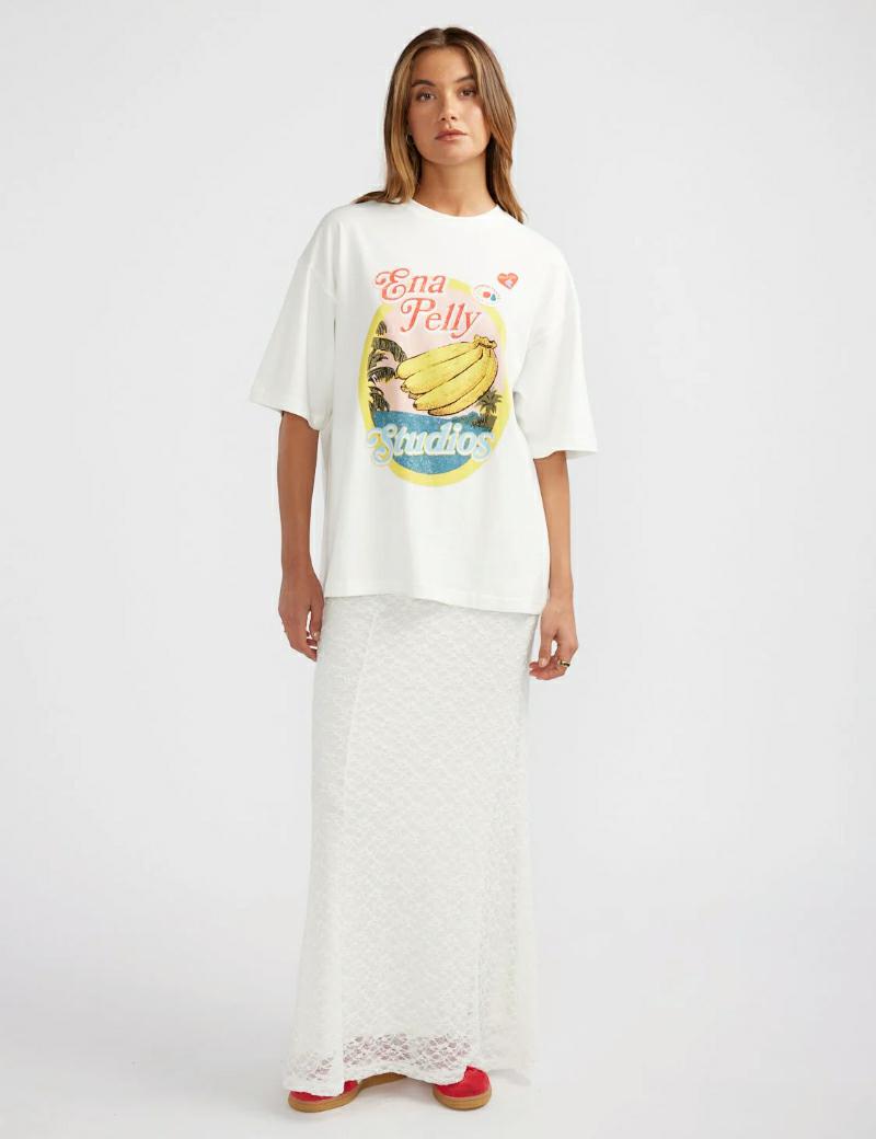 Ena Pelly Banana Tee White