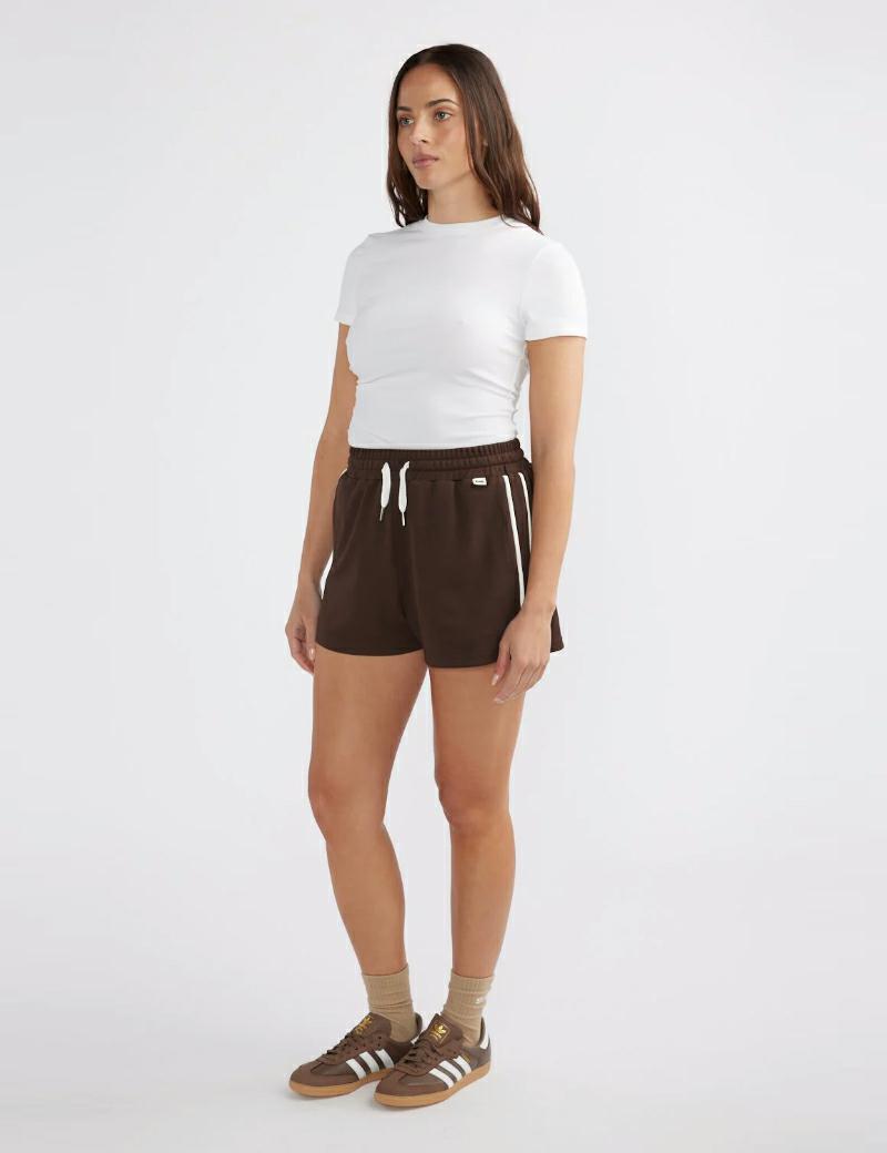 Ena Pelly Paloma Stripe Short Mocha