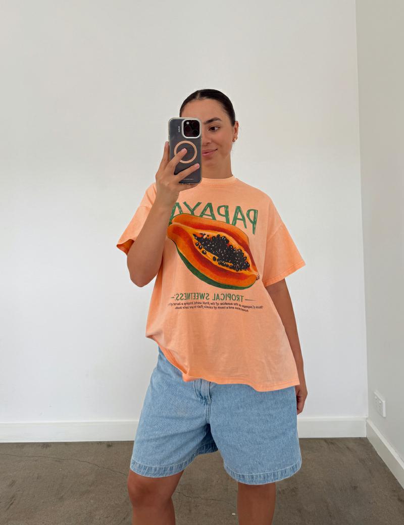 Byfrankie Peach Papaya Tee