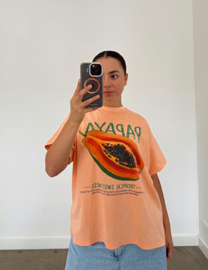 Byfrankie Peach Papaya Tee