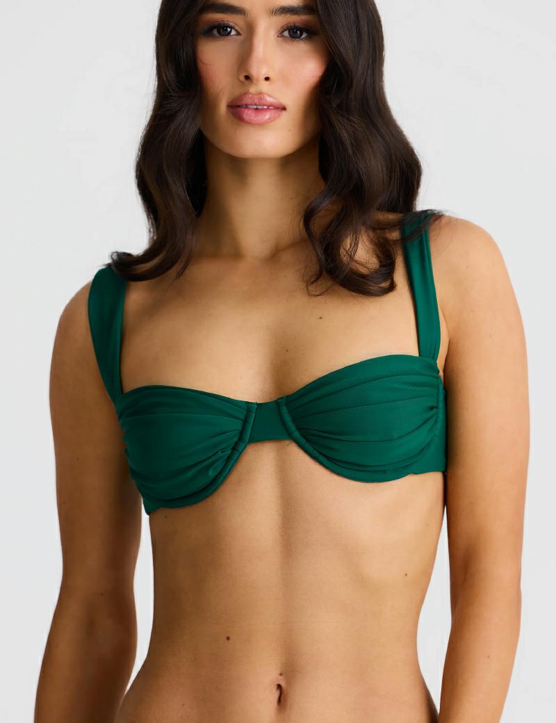 Vacay Swimwear Rhodes Top Emerald