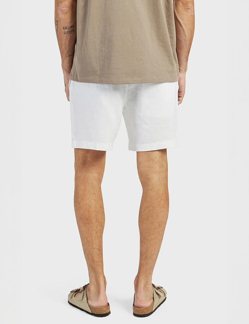 Academy Riviera Linen Short White