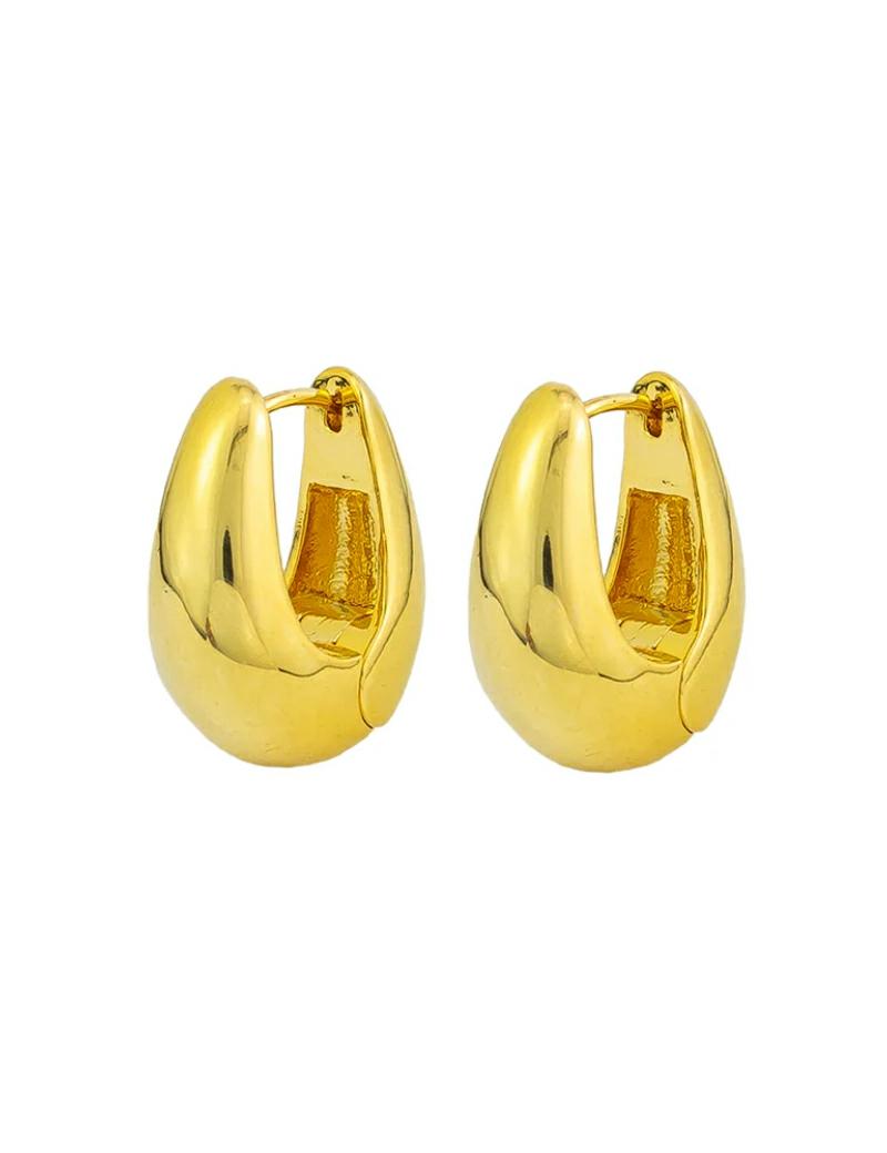 Jolie and Deen Odessa Hoops Gold