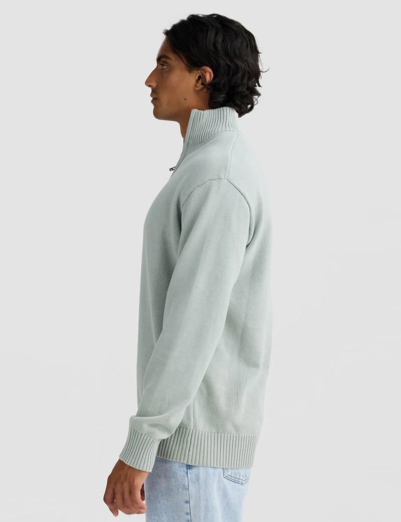 Ortc Campbell Knit Qtr Zip Sage