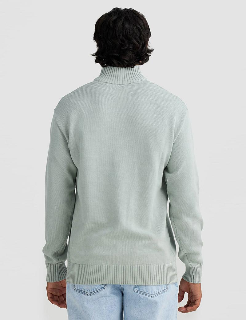 Ortc Campbell Knit Qtr Zip Sage