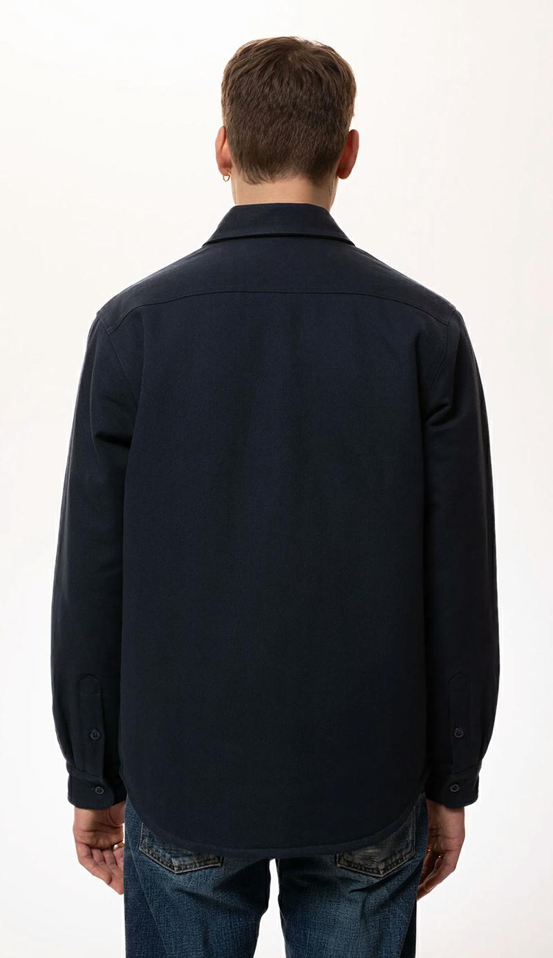 Nudie Glenn Padded Shirt Navy