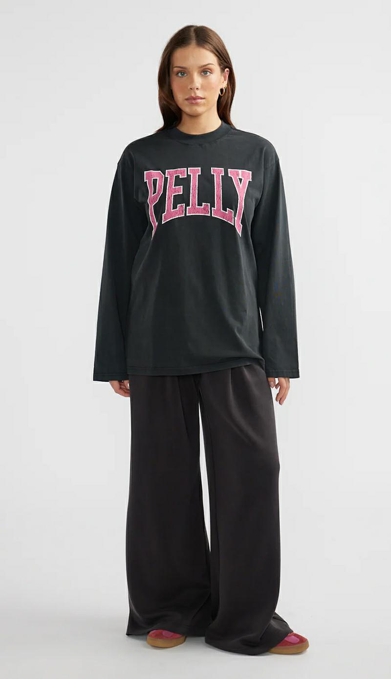 Ena Pelly Pink Kara Ls Tee