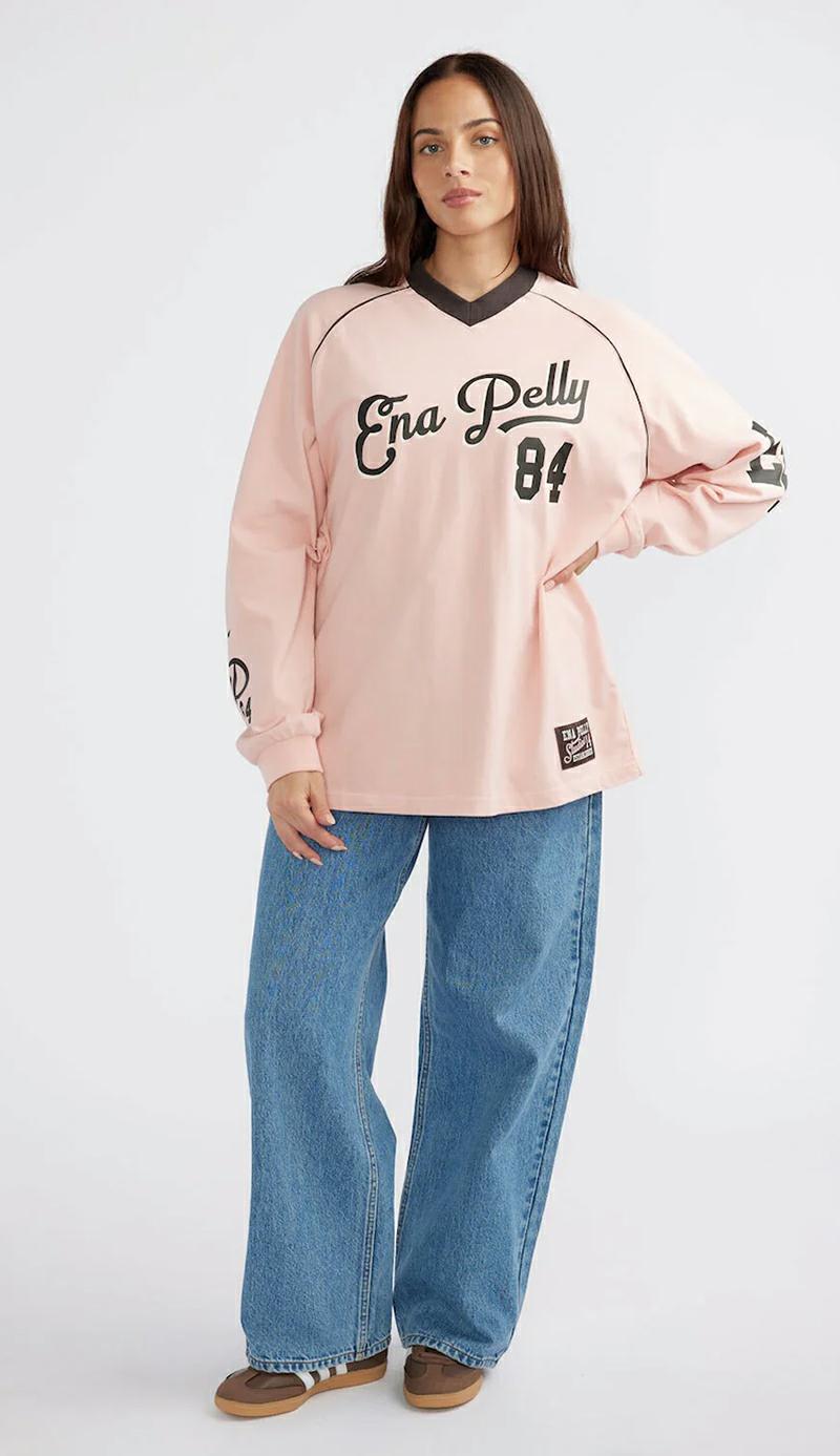 Ena Pelly Team Ep Ls Tee Pink