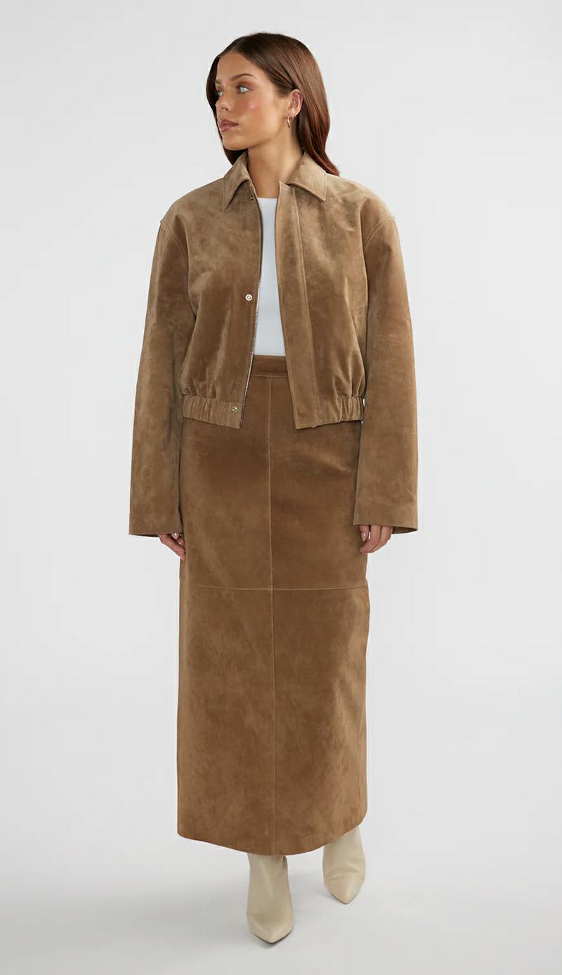 Ena Pelly Ana Suede Bomber Jkt