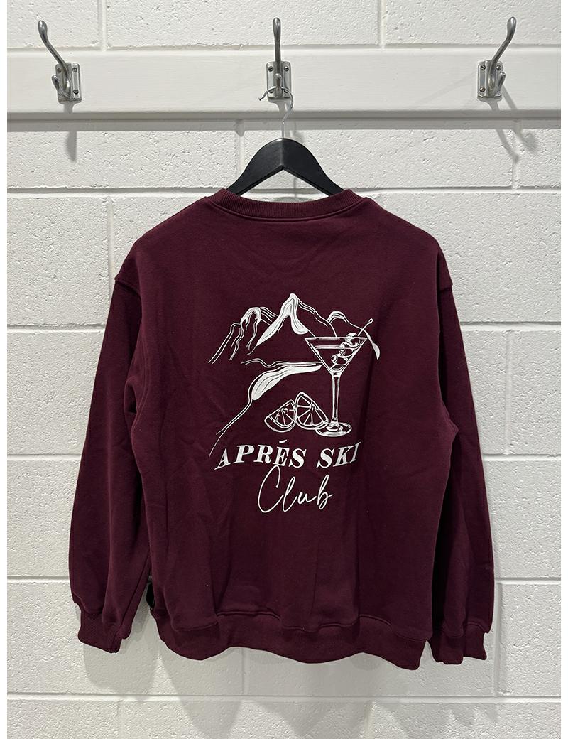 Lost in Lunar Ski Club Sweater Plum