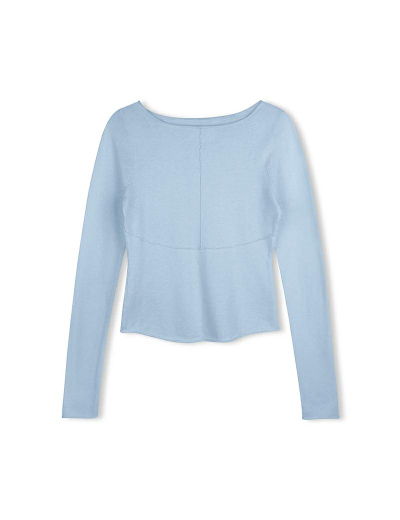 Zulu & Zephyr Pannelled Ls Top Blue