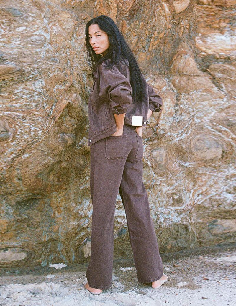 Zulu & Zephyr Cocoa Mid Rise Jean Cocoa