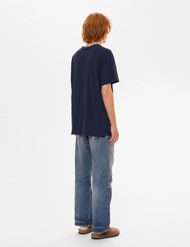 Nudie Roffe Tee French Blue