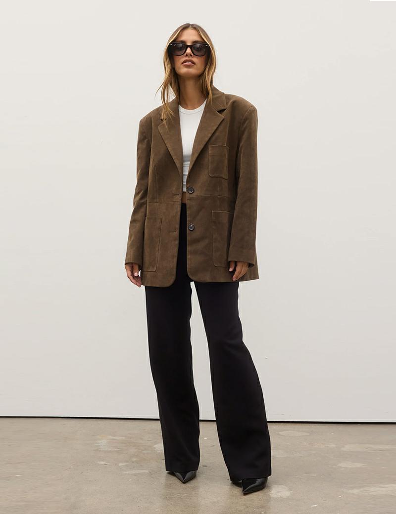 Bayse Brand Camilla Blazer Saddle