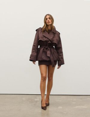 Bayse Brand Reece Trench Coat Espress