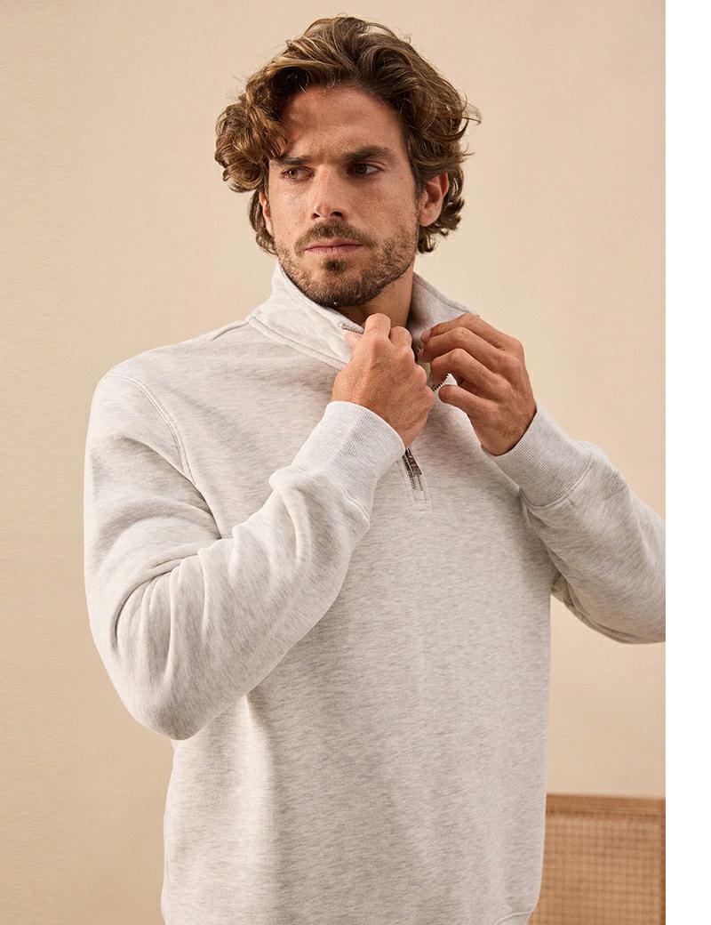 ACADEMY QTR ZIP SILVER