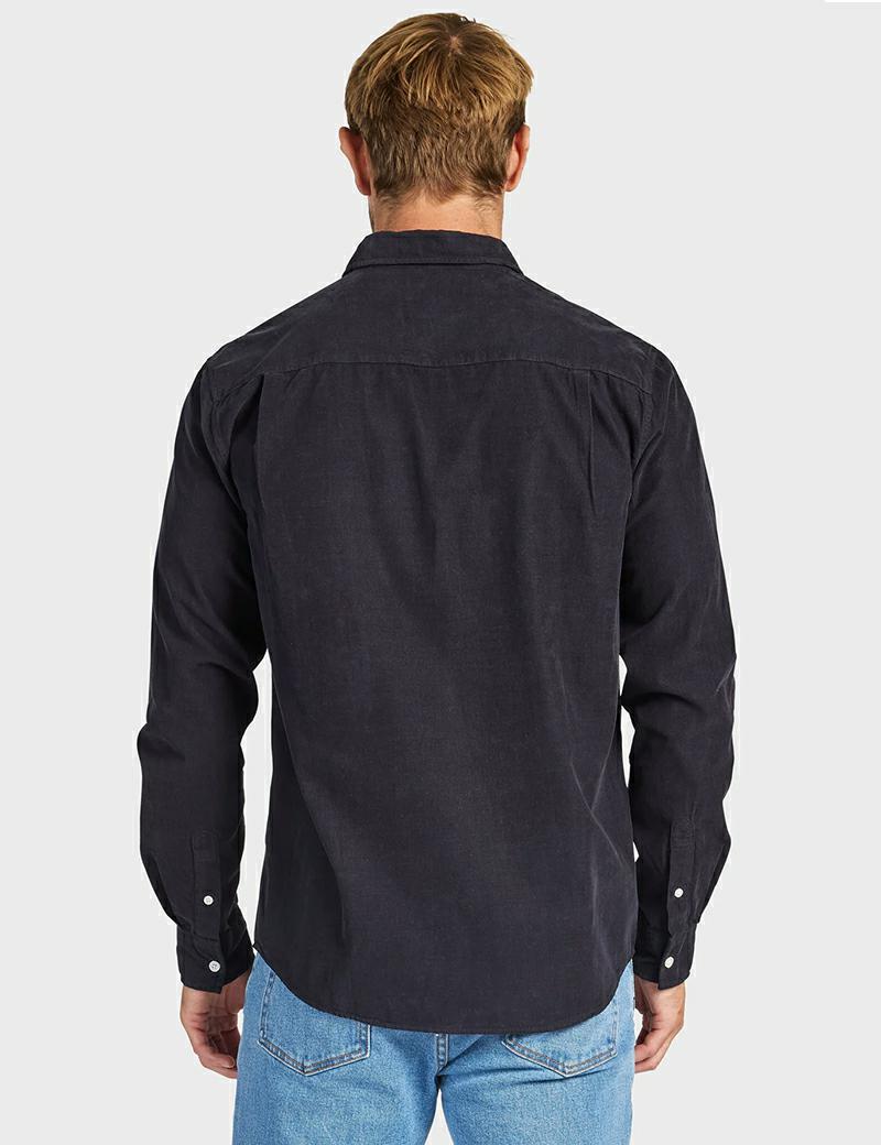 Academy Micro Cord Shirt Navy