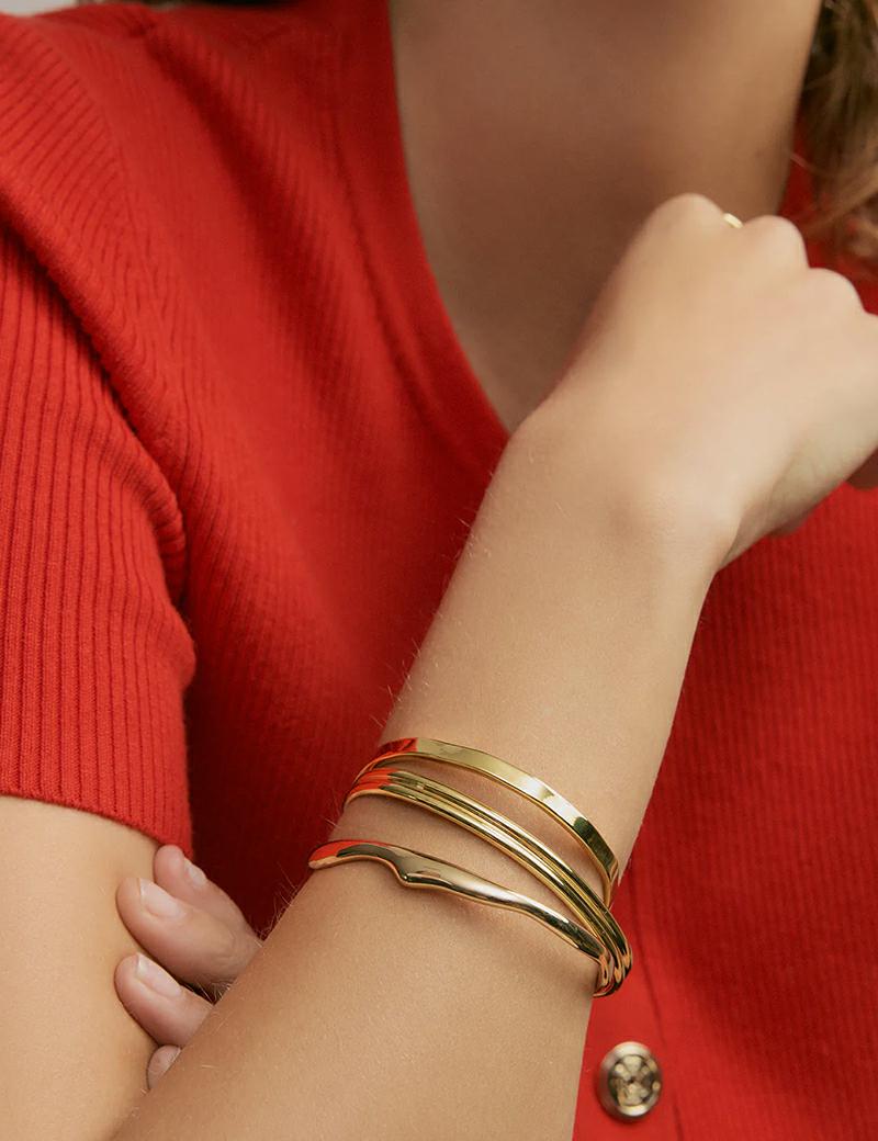 Jolie and Deen Tanya Cuff Gold