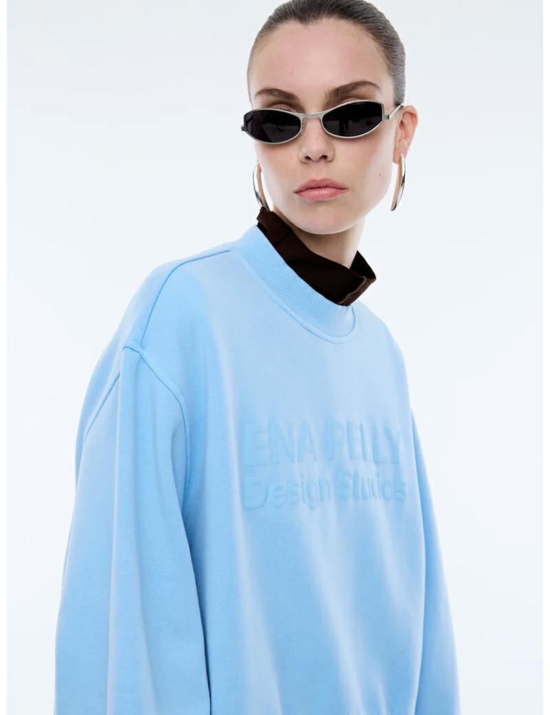 Ena Pelly Timeless Sweat Cornflowe