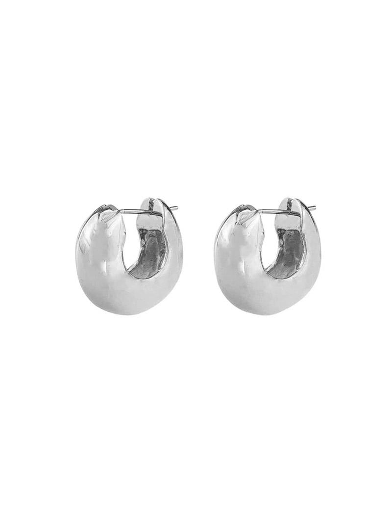 Jolie and Deen Uma Hoops Silver