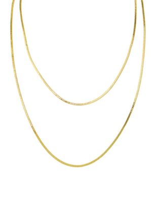 Jolie and Deen 2 Layer Snake Chain Gold